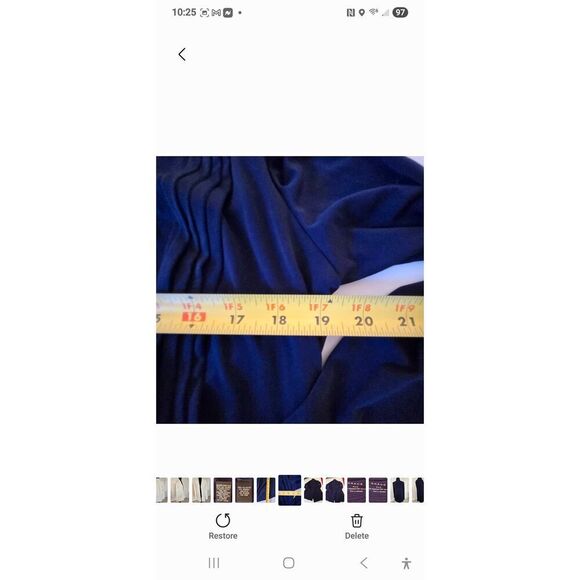 GRACE  Womens Navy Blue Open Front Long Sleeve Lightweight Cardigan Small - Picture 7 of 9